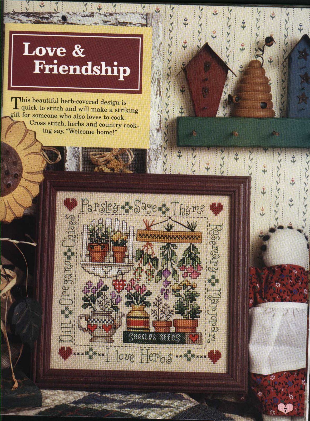 Schema punto croce Love And Friendship 01