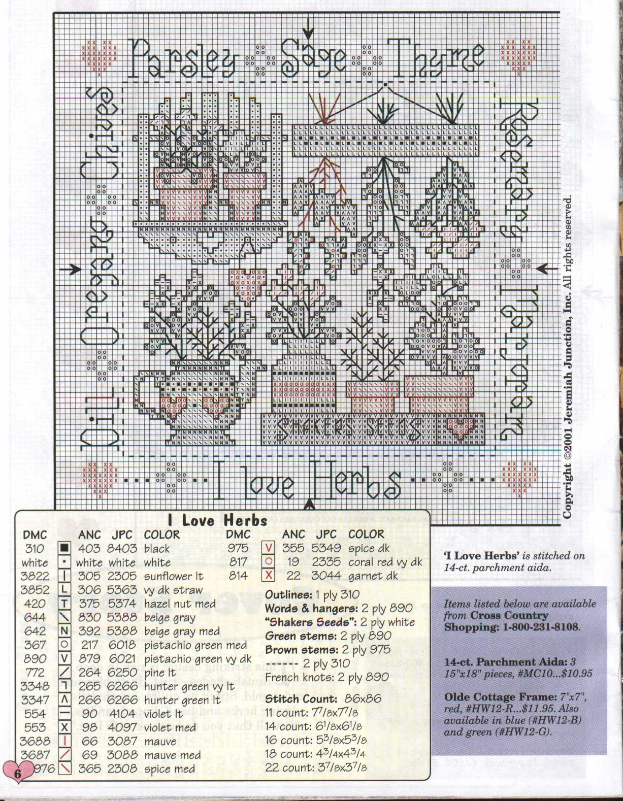 Schema punto croce Love And Friendship 03