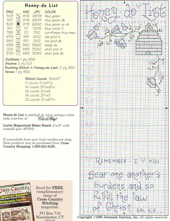 Schema punto croce Love Baskets  04