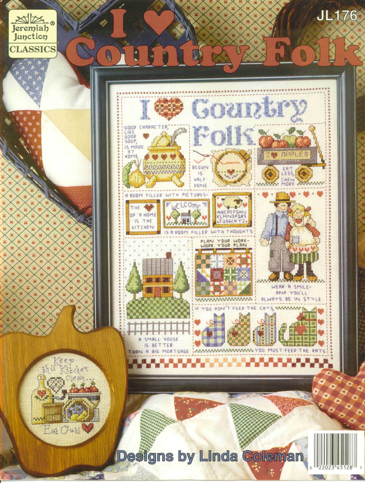 Schema punto croce Love Country Folk 01