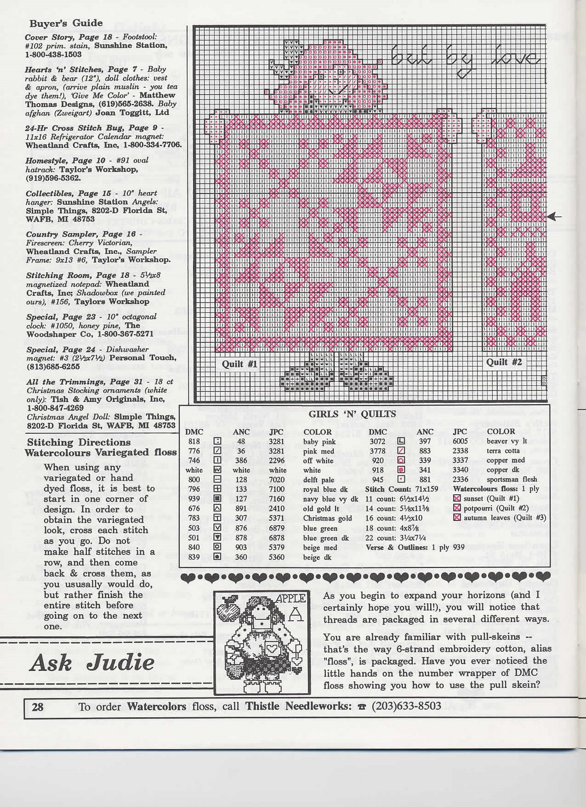 Schema punto croce Motivi Country 15