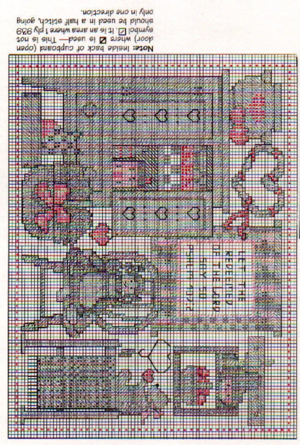 Schema punto croce Rooms With Dolls 03