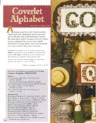 Schema punto croce Alfabeto Country 1