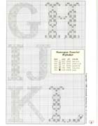 Schema punto croce Alfabeto Country 4