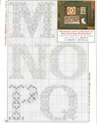 Schema punto croce Alfabeto Country 5