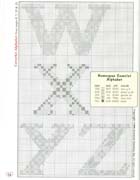 Schema punto croce Alfabeto Country 9