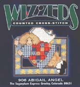 Schema punto croce Angelo Abigail 1