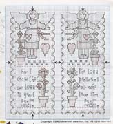 Schema punto croce Angelo Country 2