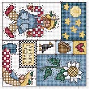 Schema punto croce Autumn Leaves