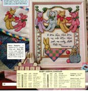 Schema punto croce Baby Animals Sampler 01