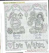 Schema punto croce Bamboline Country Stagioni 03