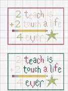 Schema punto croce Bigliettini