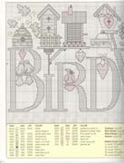 Schema punto croce Bird Watcher 02