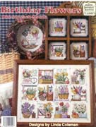 Schema punto croce Birthday Flowers 01