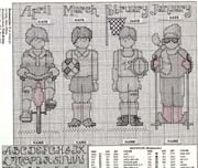 Schema punto croce Boystuff 03