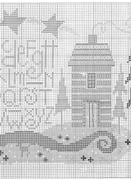 Schema punto croce Cabin In Woods 04