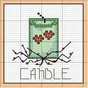 Schema punto croce Candle