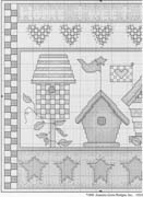 Schema punto croce Casa Uccellino 06