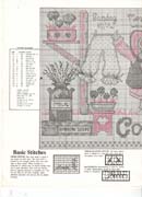 Schema punto croce Country Bloomers 02