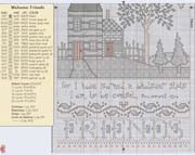 Schema punto croce Country Sampler Welcome 03