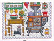 Schema punto croce Cucina 03