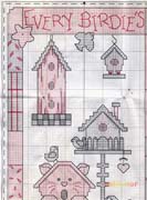 Schema punto croce Every Birdies Welcome 04