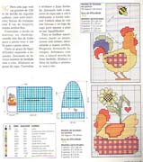 Schema punto croce Galline 2
