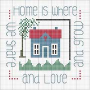 Schema punto croce Home Is Where