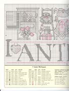 Schema punto croce I Love Antiques 06