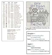 Schema punto croce Love Country Folk 04