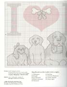 Schema punto croce Love Dog 02