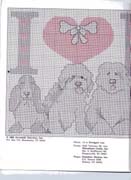 Schema punto croce Love Dog 06