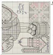 Schema punto croce Love Quilts 03