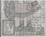 Schema punto croce Love Teaching 03