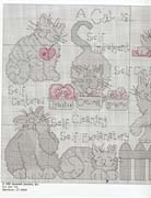 Schema punto croce Spoiled Rotten Cats 02