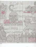 Schema punto croce Spoiled Rotten Cats 03