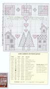 Schema punto croce Stitchplates Log Cabins 02
