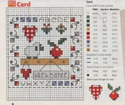 Schema punto croce Welcome Card