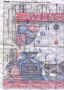 Schema punto croce Welcome Clock 02