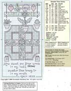 Schema punto croce Welcome Garden 03