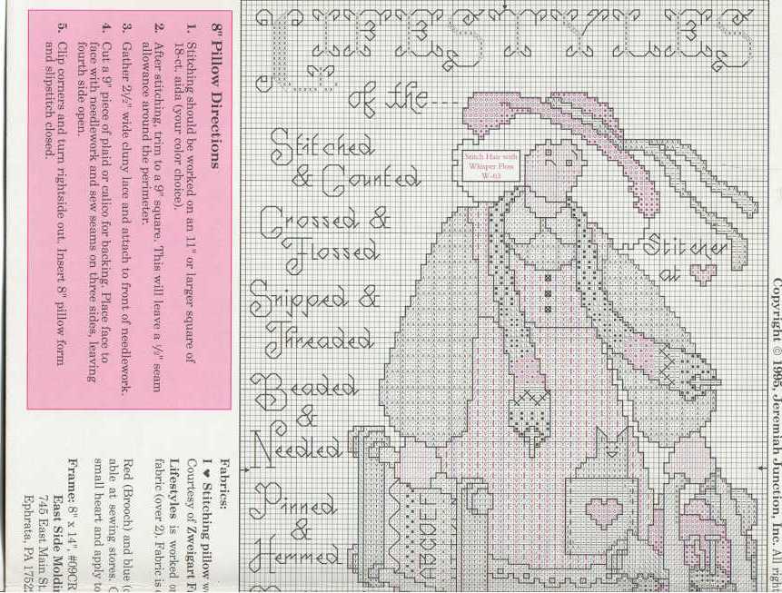 Schema punto croce Stitcher At Heart 02