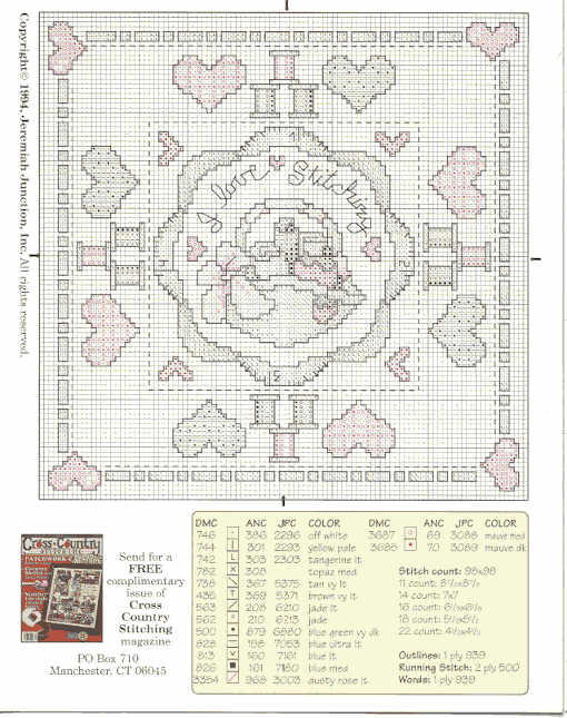 Schema punto croce Stitcher At Heart 04