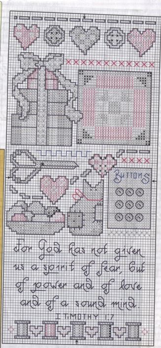 Schema punto croce Stitchers Sampler 02
