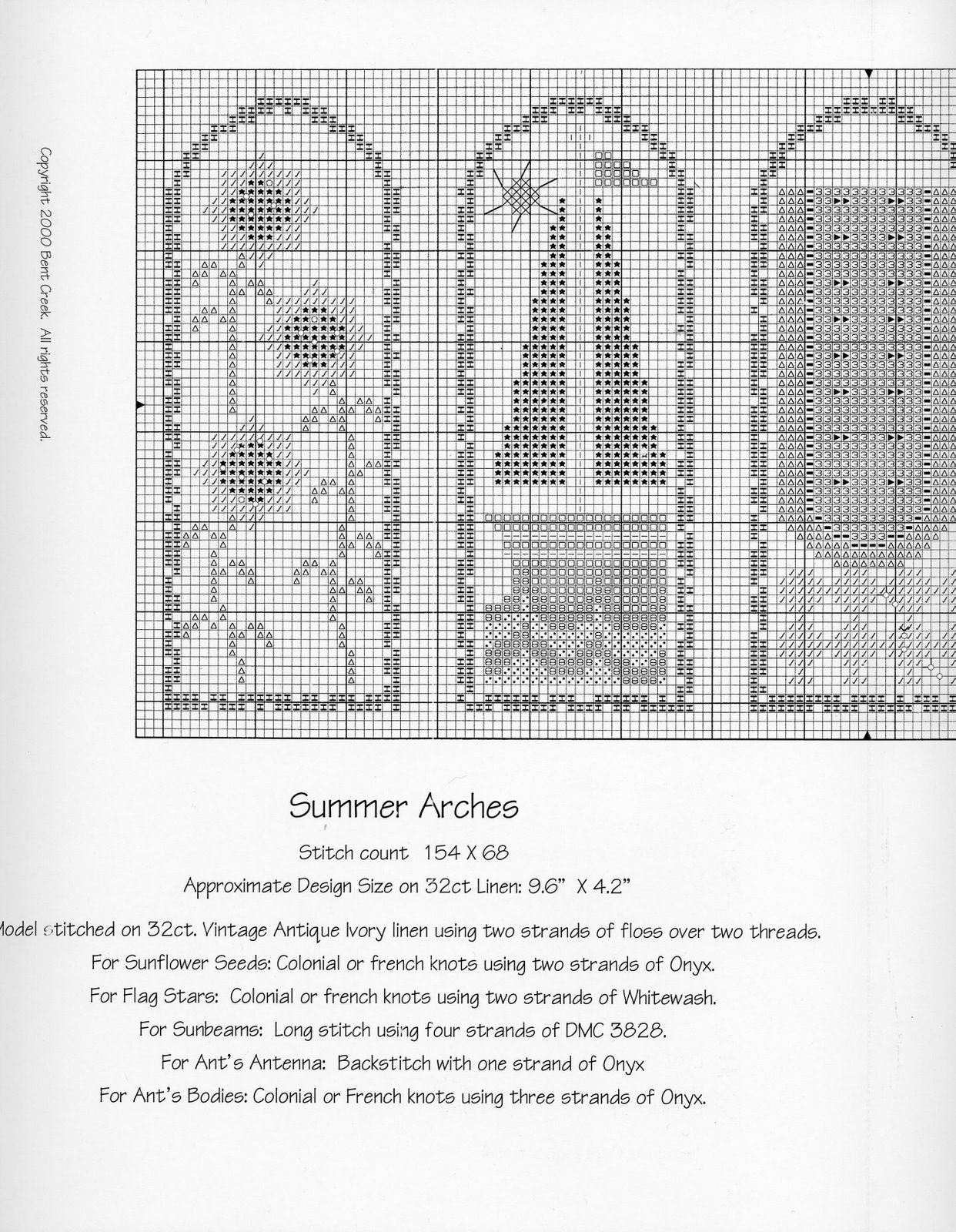 Schema punto croce Summer Arches 03