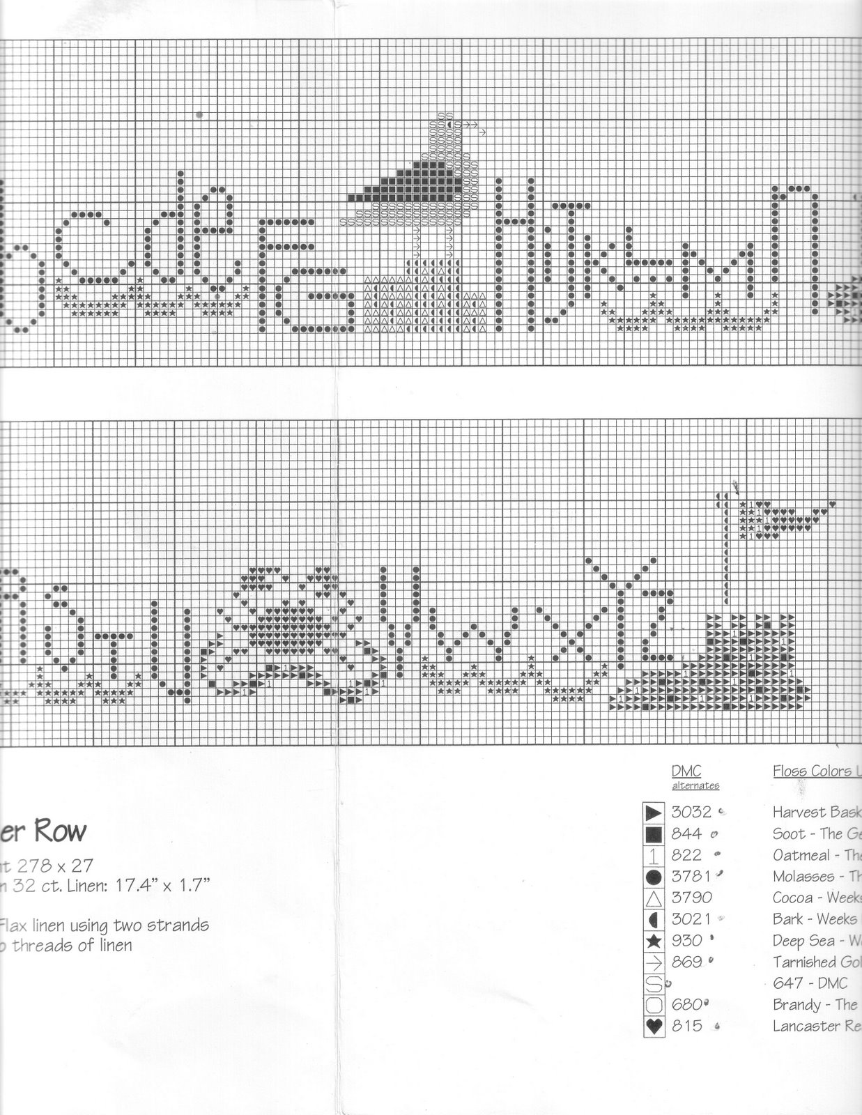 Schema punto croce Summer Row 03