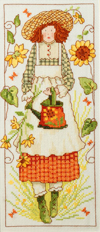 Schema punto croce Sunflower Susan 01