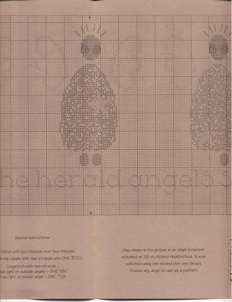 Schema punto croce The Angel Sing 03