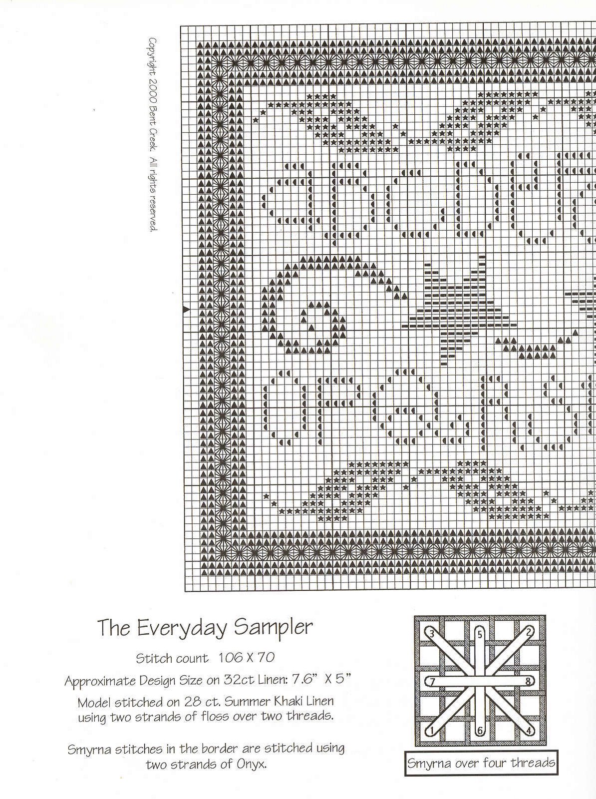 Schema punto croce The Everyday Sampler 04
