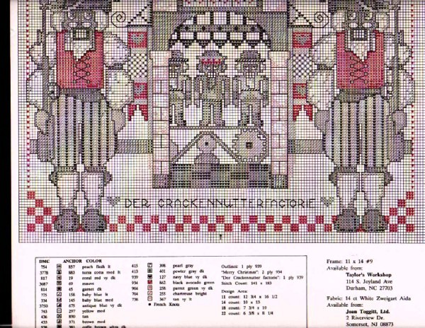 Schema punto croce The Nutcracker Factory 03