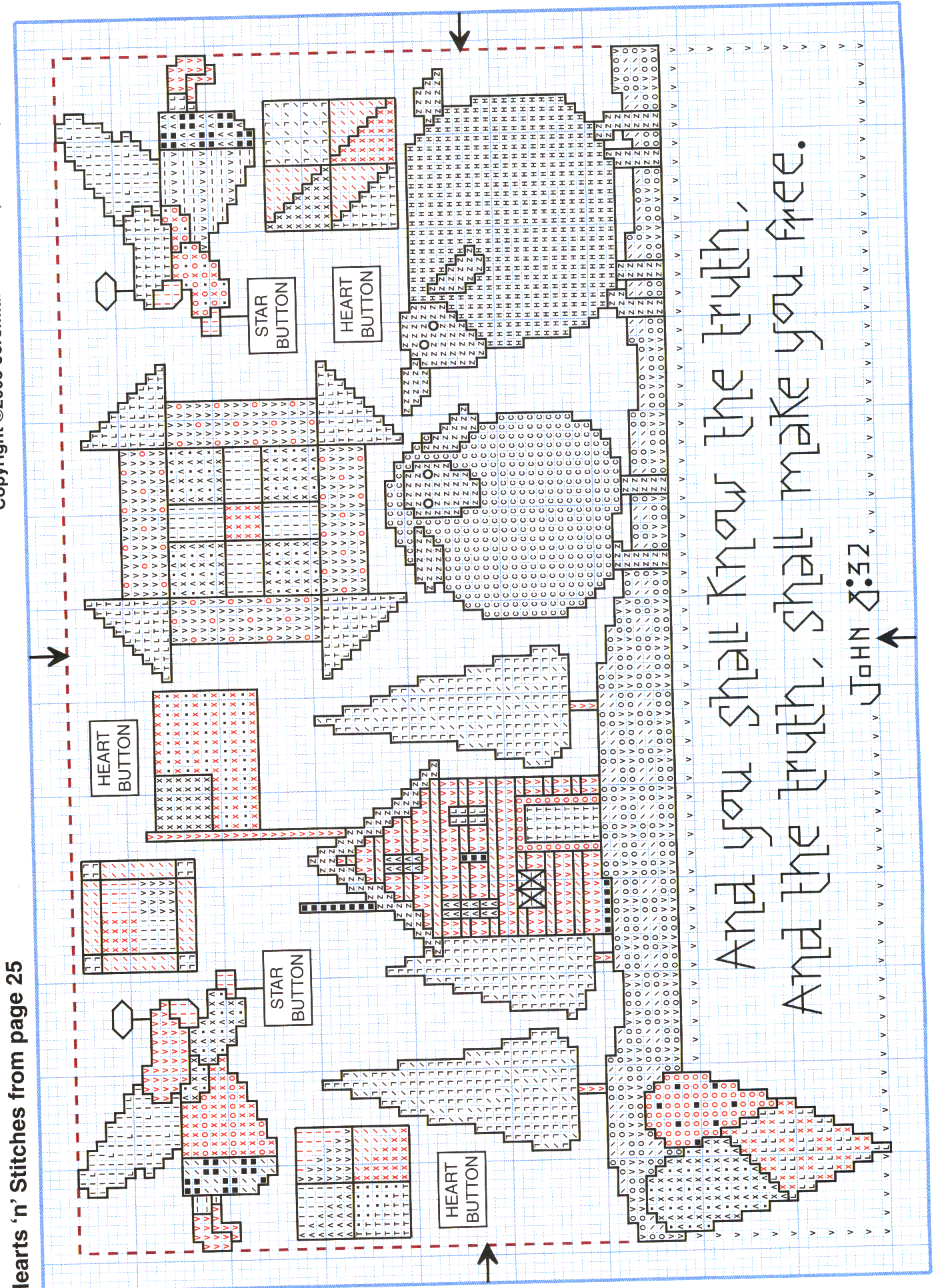 Schema punto croce The Truth 03